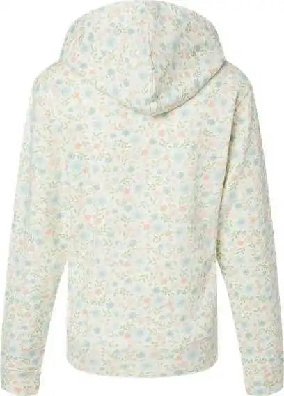 J. America 8871 Fleece Hooded Sweatshirt Floral
