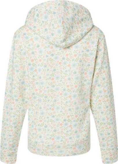 J. America 8871 Fleece Hooded Sweatshirt - Floral