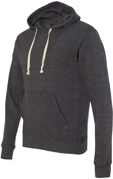 J. America 8871 Triblend Fleece Hooded Sweatshirt Black