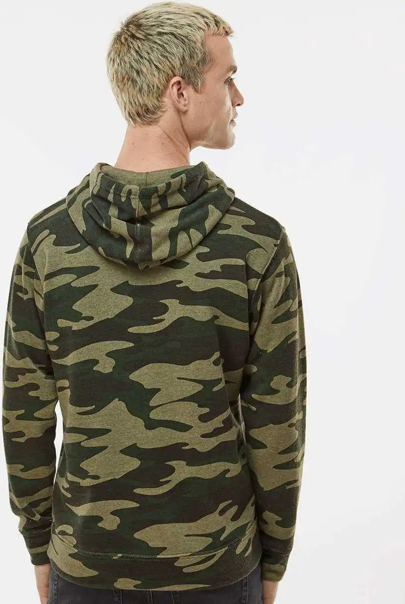 J. America 8871 Triblend Fleece Hooded Sweatshirt - Camo