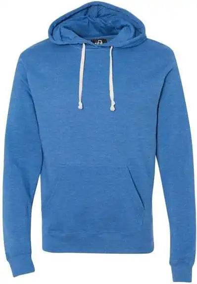 J. America 8871 Triblend Fleece Hooded Sweatshirt Cool Royal