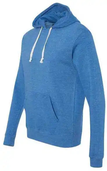 J. America 8871 Triblend Fleece Hooded Sweatshirt Cool Royal