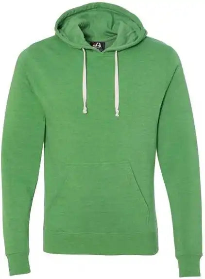 J. America 8871 Triblend Fleece Hooded Sweatshirt Green