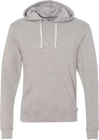 J. America 8871 Triblend Fleece Hooded Sweatshirt Grey