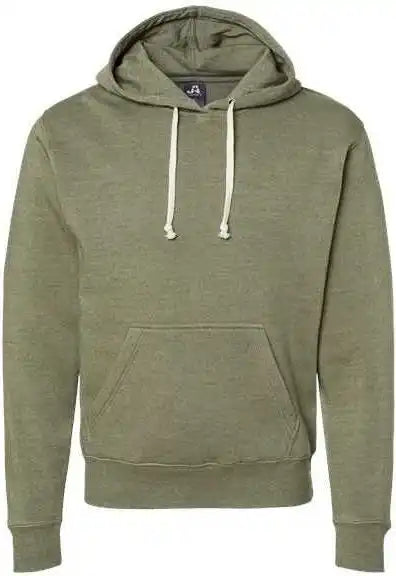 J. America 8871 Triblend Fleece Hooded Sweatshirt - Olive