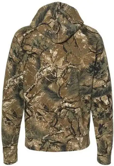J. America 8871 Triblend Fleece Hooded Sweatshirt Outdoor Camo