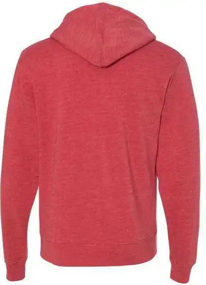 J. America 8871 Triblend Fleece Hooded Sweatshirt Red