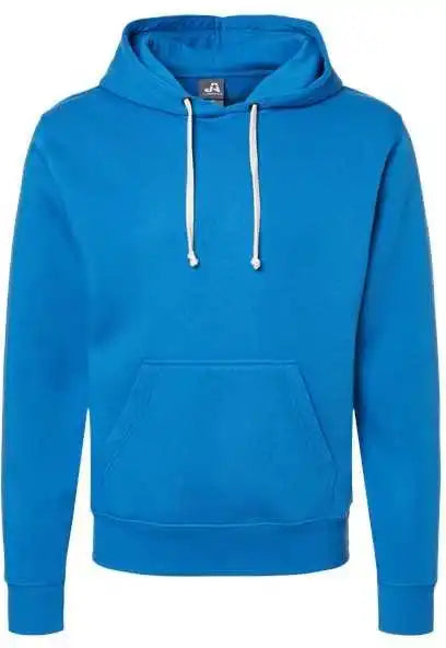 J. America 8871 Triblend Fleece Hooded Sweatshirt Royal Solid