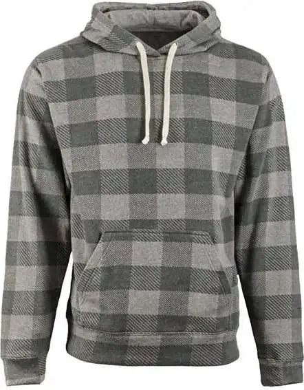 J. America 8871 Triblend Fleece Hooded Sweatshirt - Smoke Buffalo