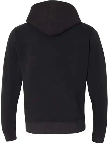 J. America 8871 Triblend Fleece Hooded Sweatshirt Solid Black