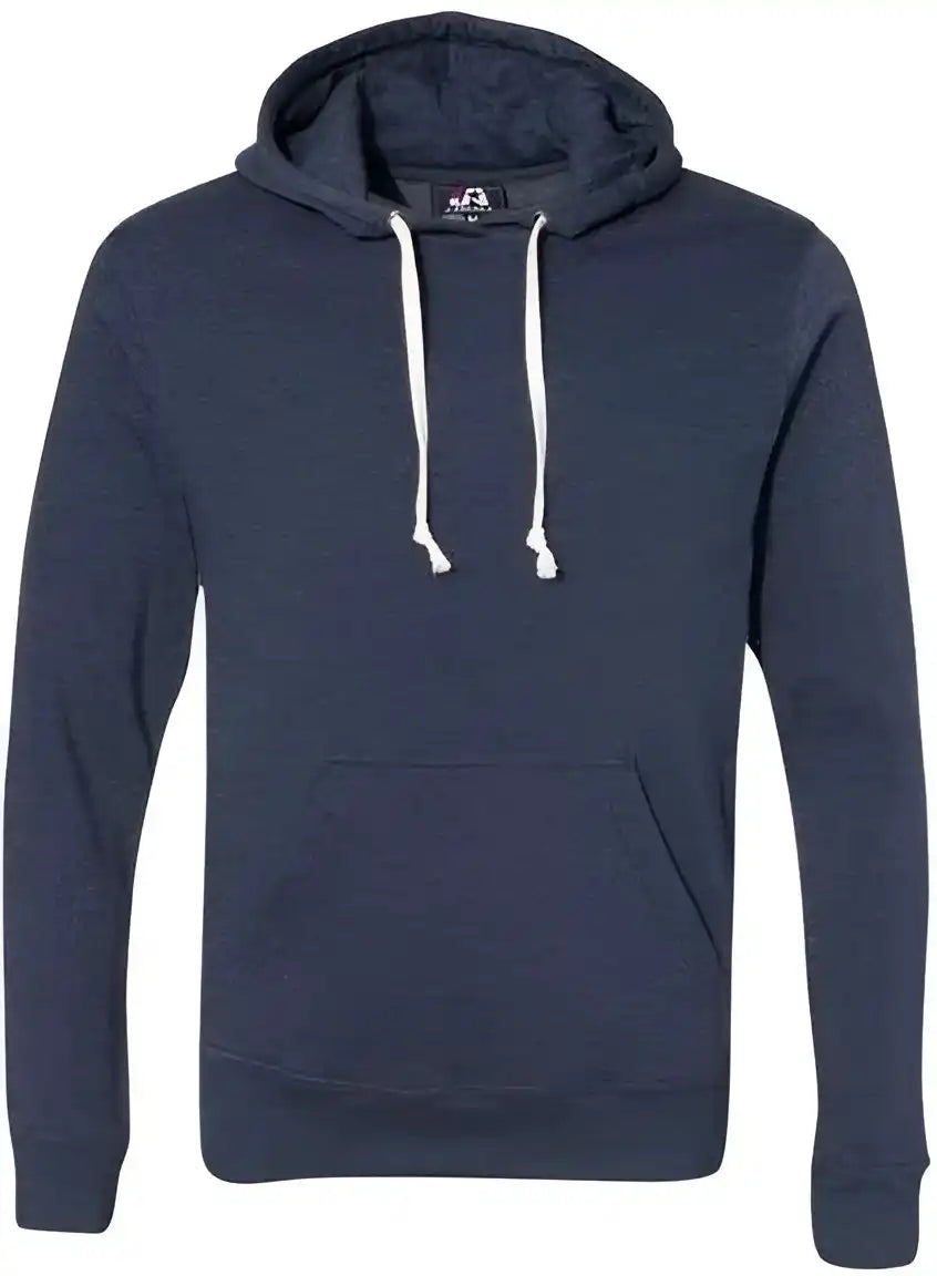 J. America 8871 Triblend Fleece Hooded Sweatshirt True Navy