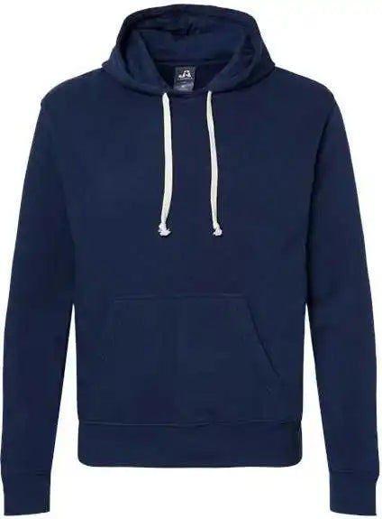 J. America 8871 Triblend Fleece Hooded Sweatshirt - True Navy Solid