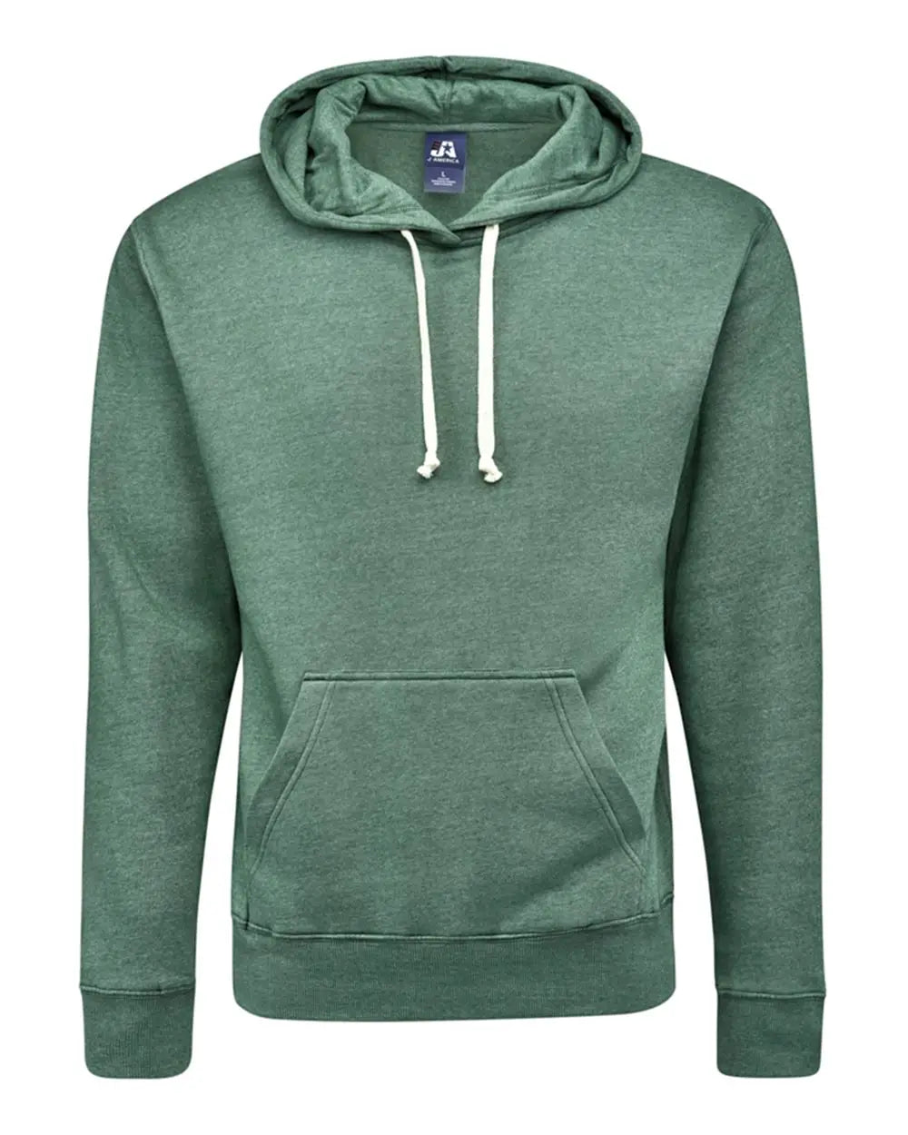 J. America 8871j Triblend Fleece Hooded Sweatshirt - 8871 - Balsam - Adult Xs