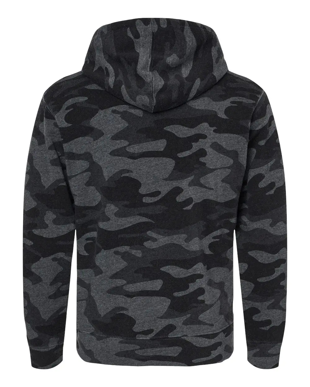 J. America 8871j Triblend Fleece Hooded Sweatshirt - 8871 - Black Camo