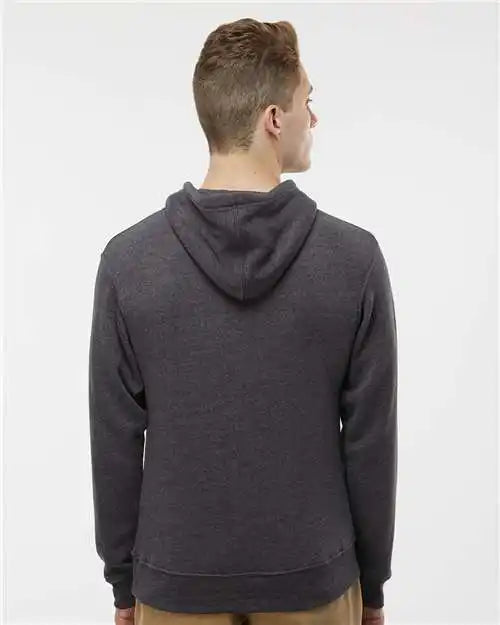J. America 8871j Triblend Fleece Hooded Sweatshirt - 8871 - Black