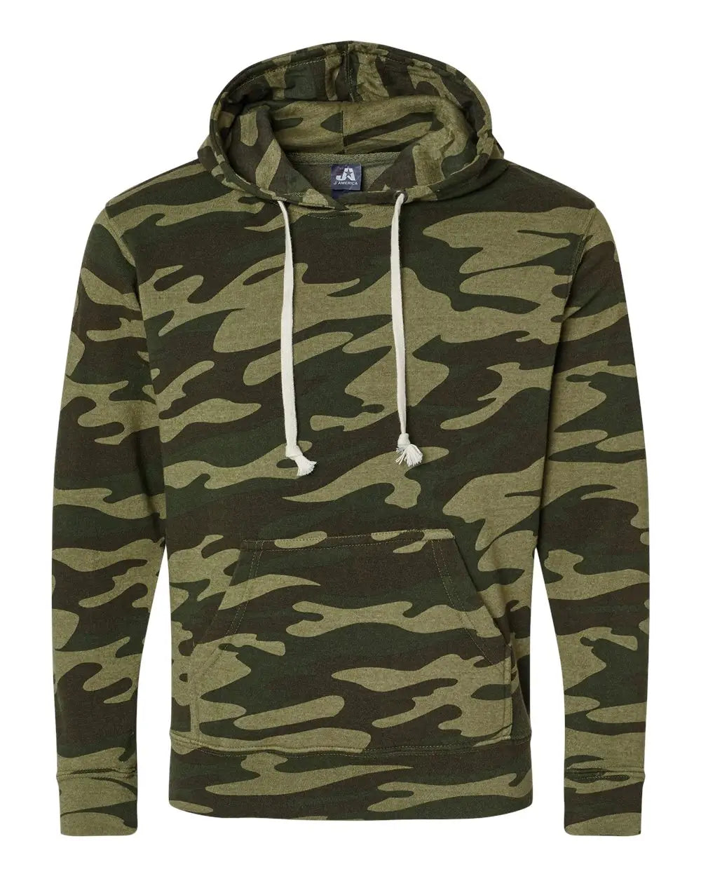 J. America 8871j Triblend Fleece Hooded Sweatshirt - 8871 - Camo - Adult Xs