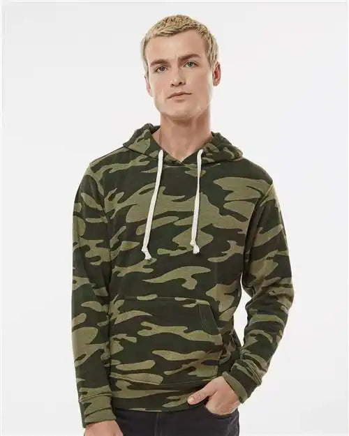 J. America 8871j Triblend Fleece Hooded Sweatshirt - 8871 - Camo