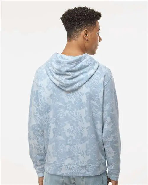 J. America 8871j Triblend Fleece Hooded Sweatshirt - 8871 - Chambray Aloha