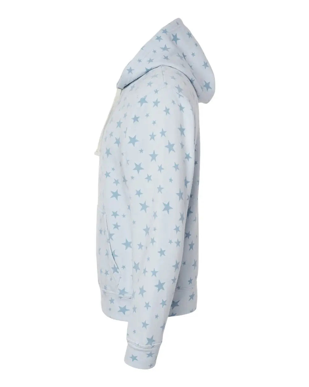 J. America 8871j Triblend Fleece Hooded Sweatshirt - 8871 - Chambray Stars