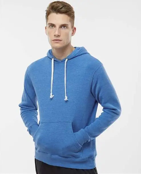 J. America 8871j Triblend Fleece Hooded Sweatshirt - 8871 - Cool Royal