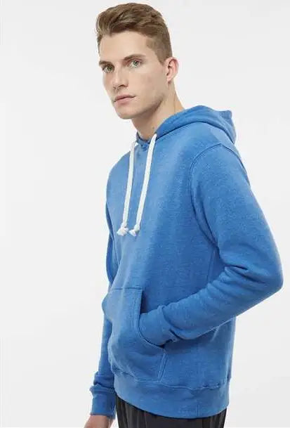 J. America 8871j Triblend Fleece Hooded Sweatshirt - 8871 - Cool Royal