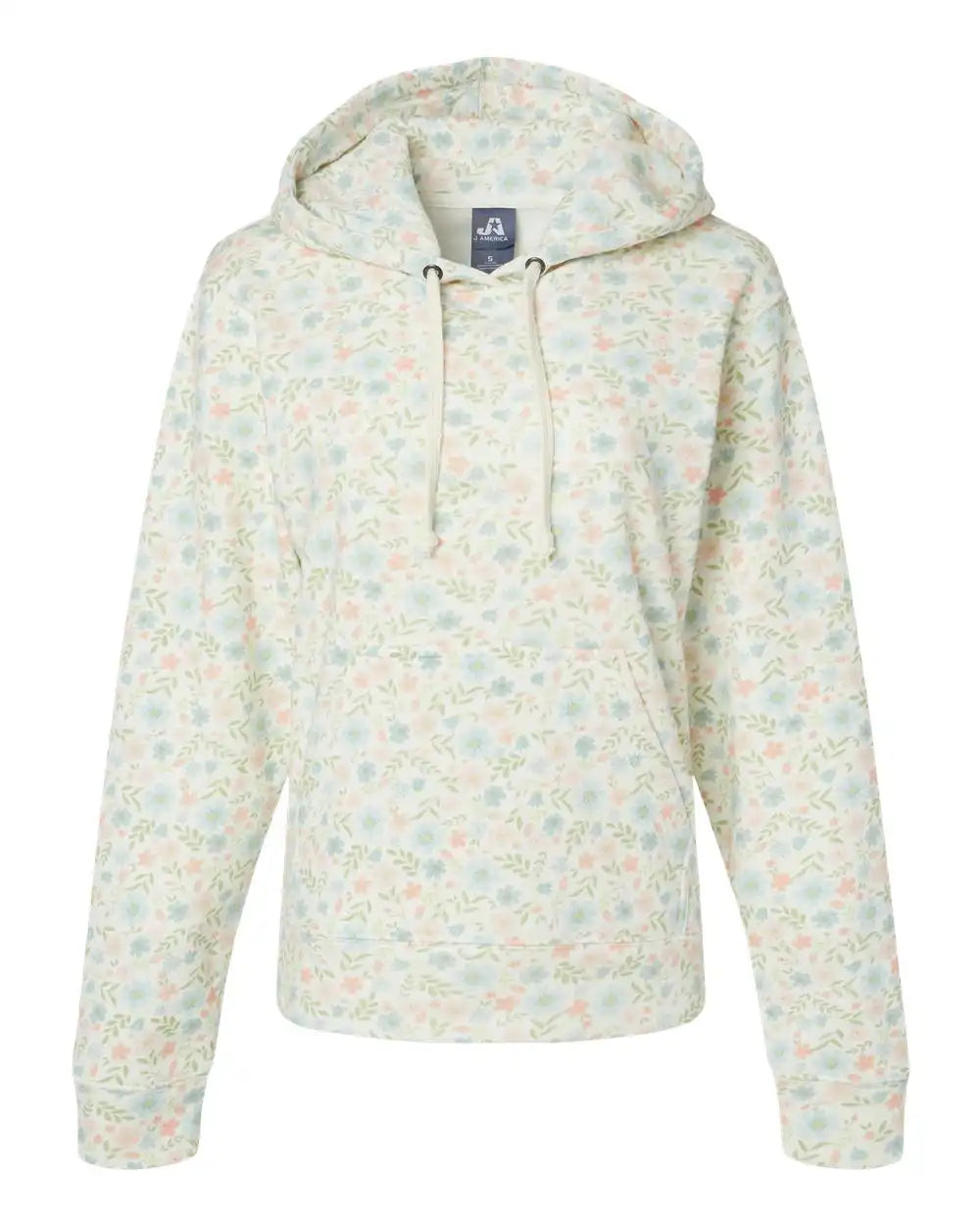 J. America 8871j Triblend Fleece Hooded Sweatshirt - 8871 - Floral - Xs