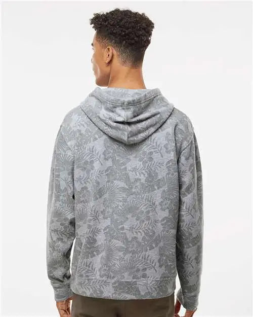 J. America 8871j Triblend Fleece Hooded Sweatshirt - 8871 - Gray Aloha