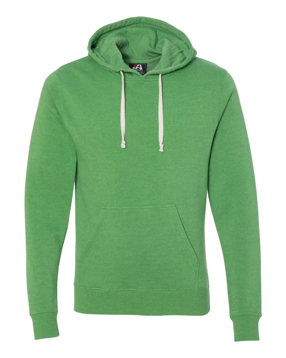 J. America 8871j Triblend Fleece Hooded Sweatshirt - 8871 - Green - Adult Xs