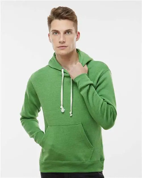 J. America 8871j Triblend Fleece Hooded Sweatshirt - 8871 - Green