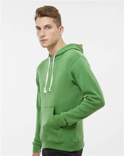 J. America 8871j Triblend Fleece Hooded Sweatshirt - 8871 - Green