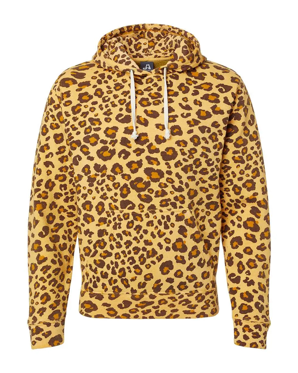 J. America 8871j Triblend Fleece Hooded Sweatshirt - 8871 - Leopard - Adult Xs