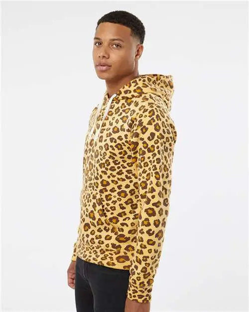 J. America 8871j Triblend Fleece Hooded Sweatshirt - 8871 - Leopard