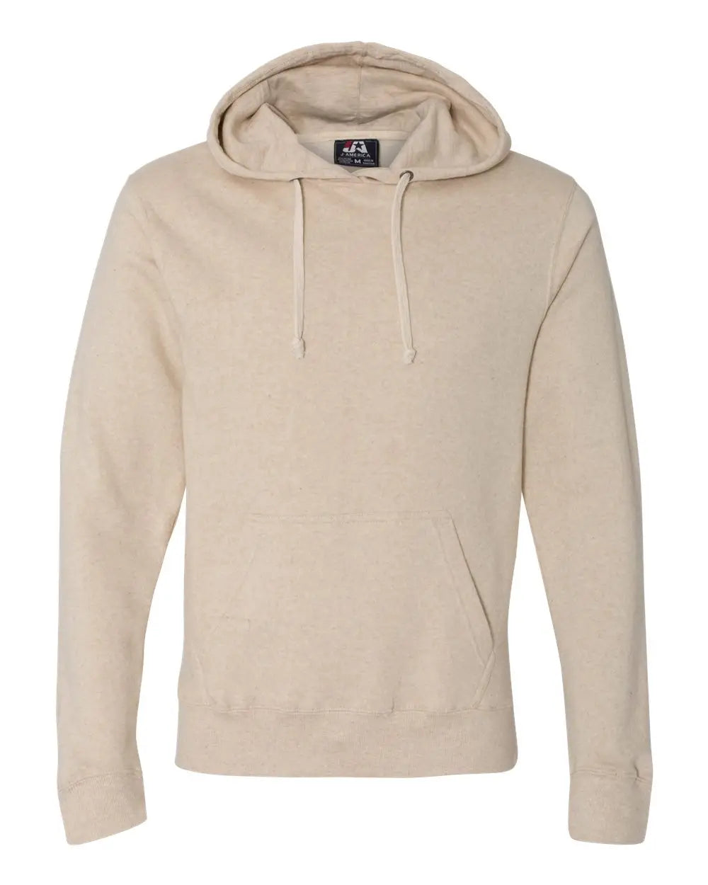 J. America 8871j Triblend Fleece Hooded Sweatshirt - 8871 - Oatmeal - Adult Xs
