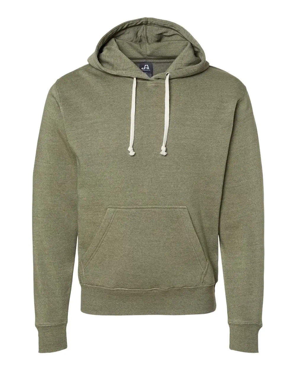 J. America 8871j Triblend Fleece Hooded Sweatshirt - 8871 - Olive - Adult Xs