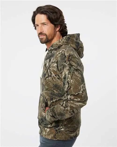 J. America 8871j Triblend Fleece Hooded Sweatshirt - 8871 - Outdoor Camo