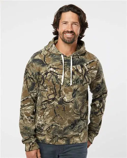 J. America 8871j Triblend Fleece Hooded Sweatshirt - 8871 - Outdoor Camo