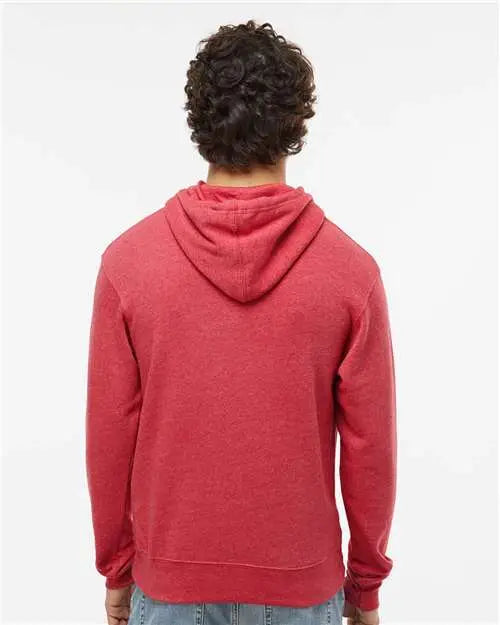 J. America 8871j Triblend Fleece Hooded Sweatshirt - 8871 - Red