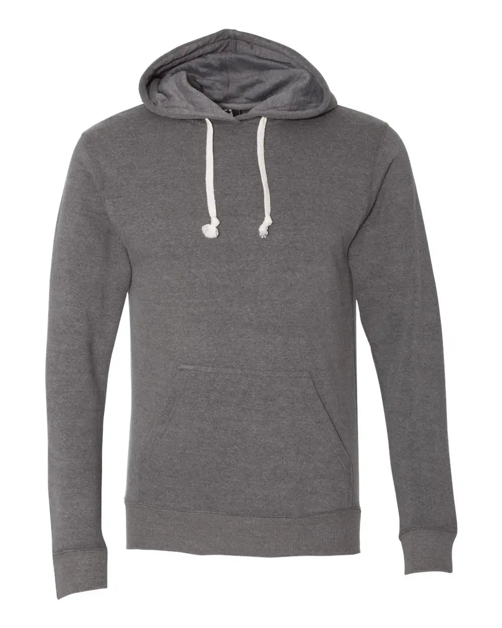J. America 8871j Triblend Fleece Hooded Sweatshirt - 8871 - Smoke - Adult Xs
