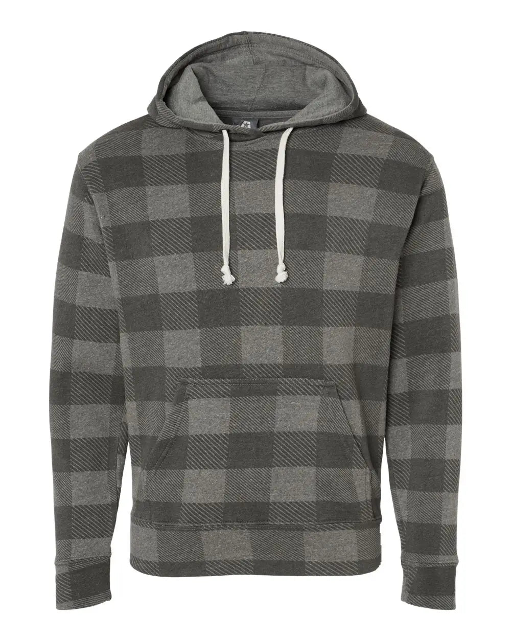 J. America 8871j Triblend Fleece Hooded Sweatshirt - 8871 - Smoke Buffalo - Adult Xs