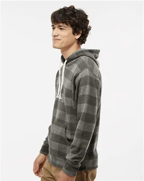 J. America 8871j Triblend Fleece Hooded Sweatshirt - 8871 - Smoke Buffalo