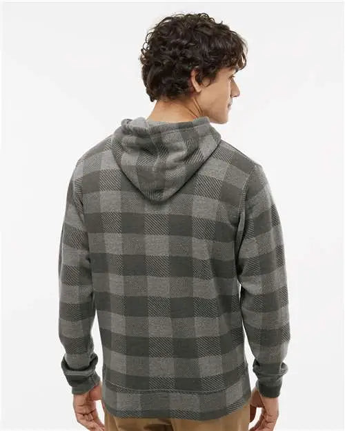 J. America 8871j Triblend Fleece Hooded Sweatshirt - 8871 - Smoke Buffalo