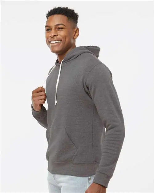 J. America 8871j Triblend Fleece Hooded Sweatshirt - 8871 - Smoke