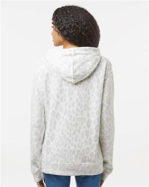 J. America 8871j Triblend Fleece Hooded Sweatshirt - 8871 - Snow Leopard