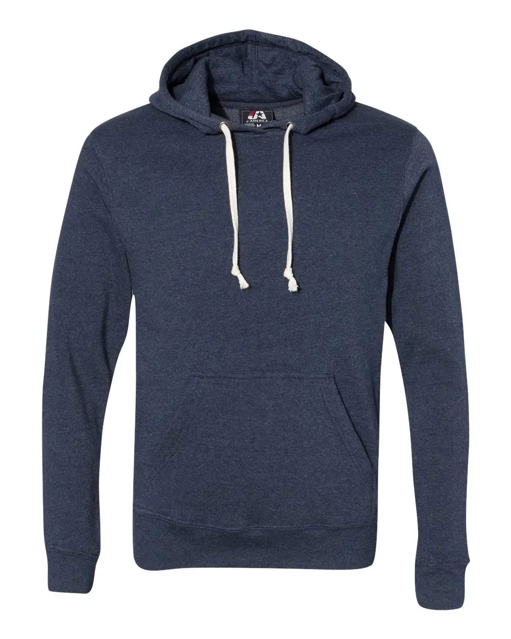 J. America 8871j Triblend Fleece Hooded Sweatshirt - 8871 - True Navy - Adult Xs