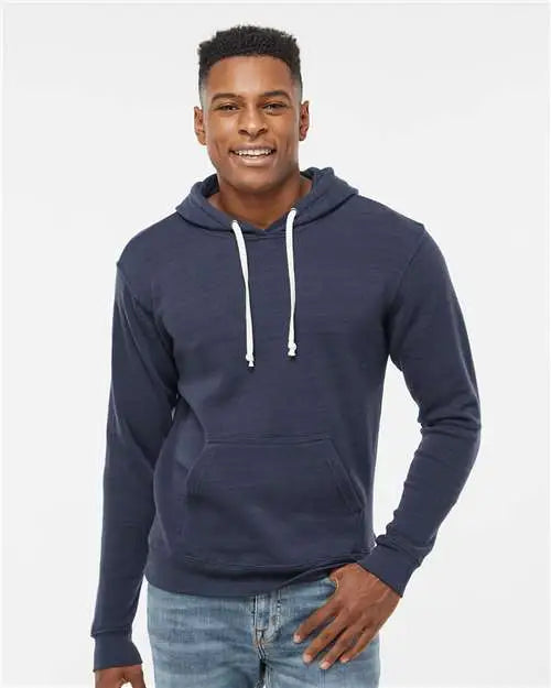 J. America 8871j Triblend Fleece Hooded Sweatshirt - 8871 - True Navy