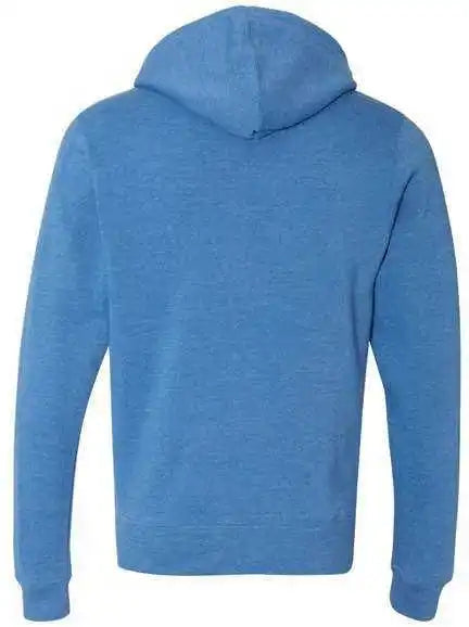 J. America 8872 Triblend Full-zip Hooded Sweatshirt - Cool Royal