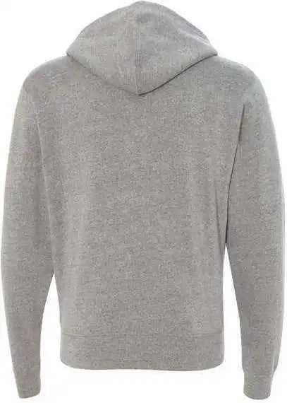 J. America 8872 Triblend Full Zip Hooded Sweatshirt Grey