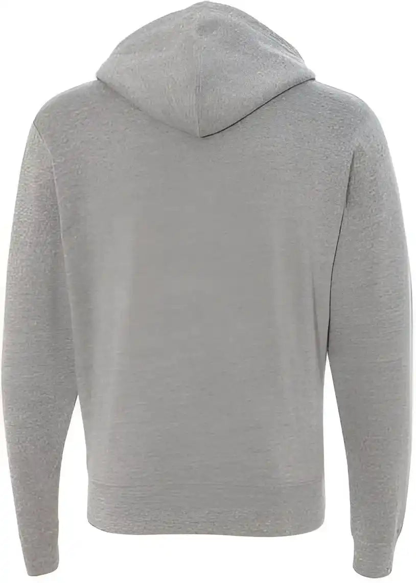 J. America 8872 Triblend Full-zip Hooded Sweatshirt - Grey