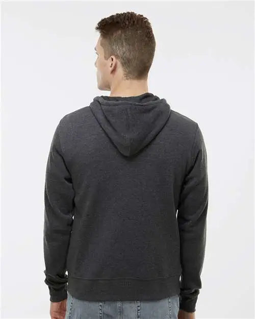 J. America 8872j Triblend Full-zip Hooded Sweatshirt - 8872 - Black