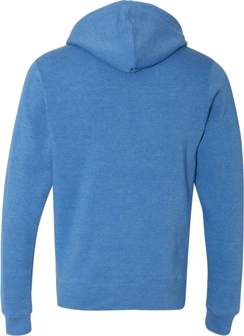 J. America 8872j Triblend Full-zip Hooded Sweatshirt - 8872 - Cool Royal - Adult Xs